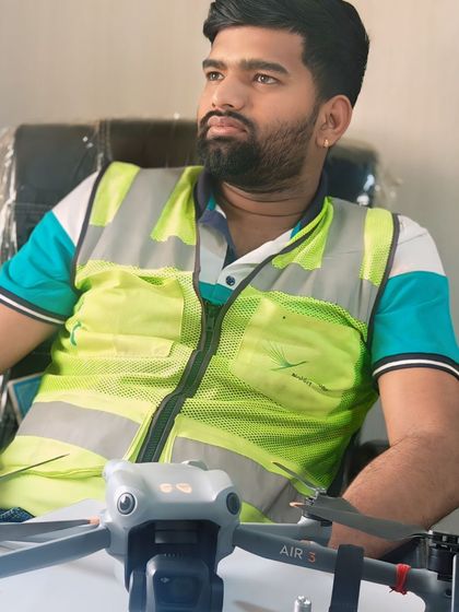 On the job at the Noida International Airport construction site. Being properly equipped with safety gear is part of my professional process for large-scale infrastructure projects.