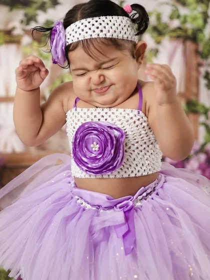 A funny and expressive face from our little model! We love it when babies show off their personalities during the shoot.