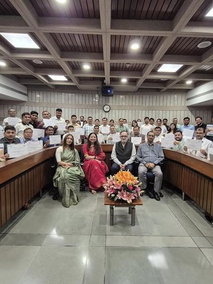 A group photograph with all the participants of the legislative drafting workshop at ICPS. These sessions bring together officials from across the country, fostering a collaborative environment for learning.
