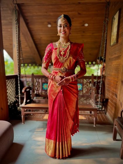South Indian Bridal Drapes photo 65