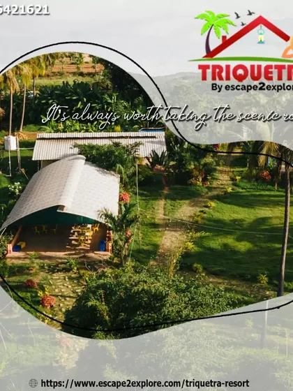 It's always worth taking the scenic route. This image captures the beautiful, natural setting of our resort's dining and activity areas.