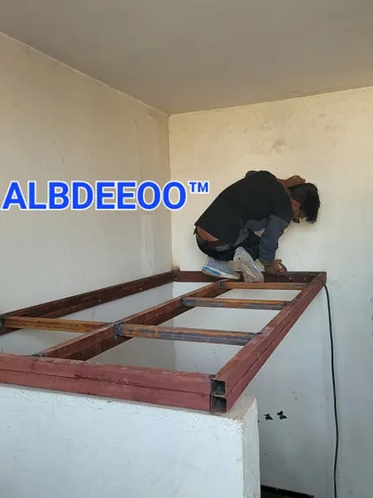 A step-by-step series showing the construction of a small elevated storeroom. From installing the MS frame to cutting and fitting the cement boards, this shows how we can create useful spaces even in tight corners.