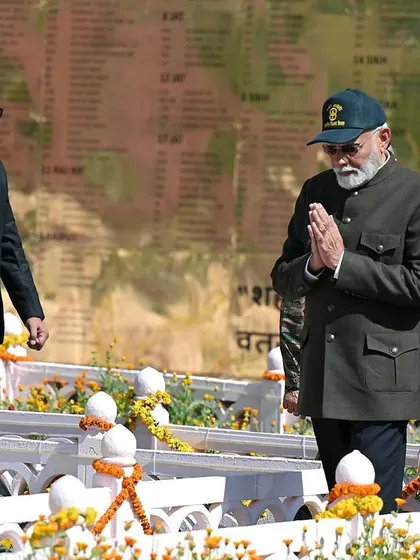 It was an immense honor to be chosen by the Indian Army to photograph the 25th Kargil Vijay Diwas. This shot captures Prime Minister Narendra Modi paying his respects, a moment of national significance that required discretion and precision.