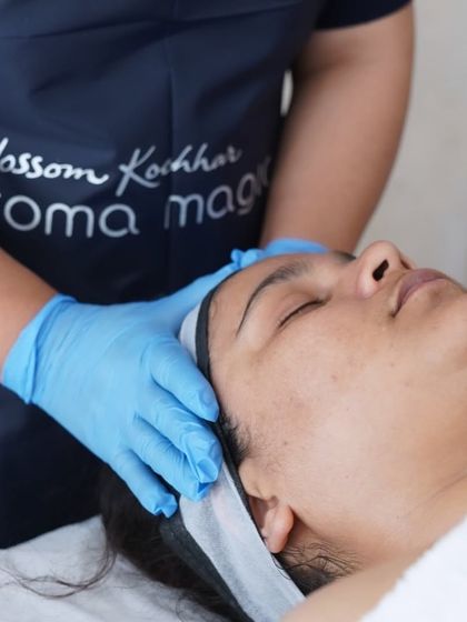 My Fruit Facial is a refreshing and hydrating experience. Here, I am performing a gentle massage to help the natural enzymes and vitamins from the fruit extracts penetrate the skin.