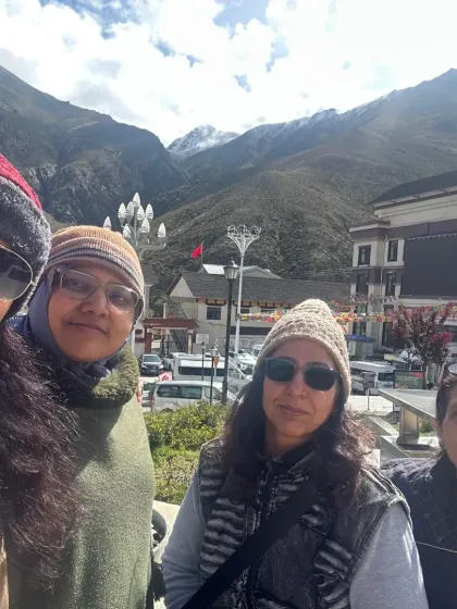 A group of women from our sangha, their faces reflecting the joy and fulfillment of the journey.
