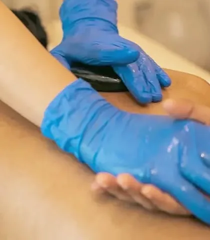 Our Hot Stone massage uses delicately scented body oils to help the warm stones glide smoothly over the skin. This enhances the sensory experience and promotes ultimate relaxation.