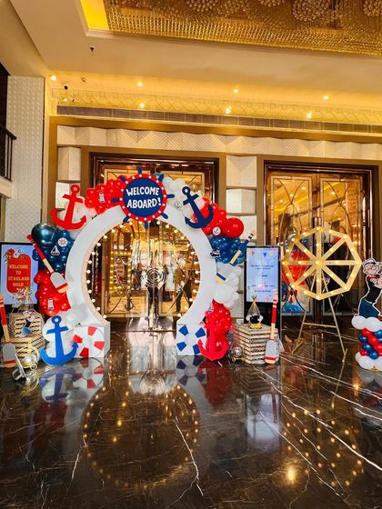 Golu Balloon Decor - Baby Celebration Decor First Birthday Spectacles photo 17