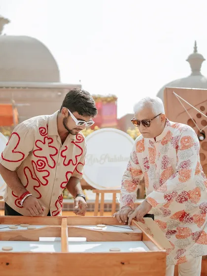 More fun and games at the Haldi Mela. We included classic Indian games to evoke a sense of nostalgia and create a playful, relaxed atmosphere for everyone.