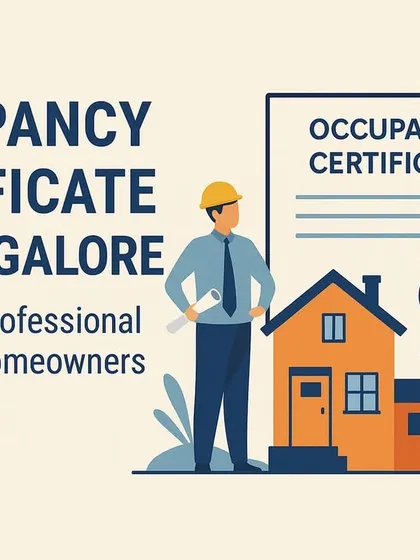 Securing an Occupancy Certificate (OC) is a non-negotiable step for legal possession of a property in Bangalore. This graphic explains its importance. I manage the entire process for homeowners and builders, from documentation to final approval, ensuring your property is fit for occupation.