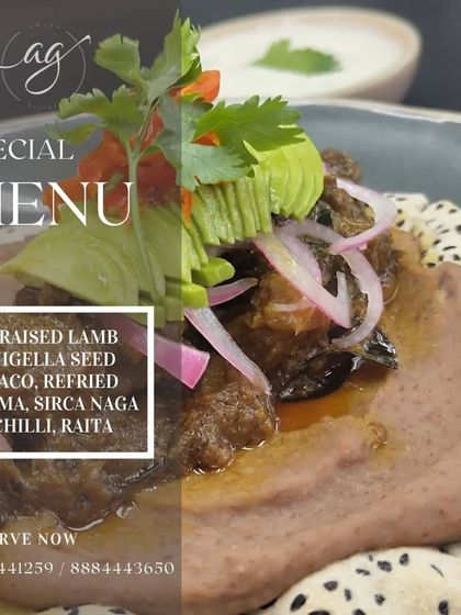 This Braised Lamb Nigella Seed Taco is a great example of my Indo-French fusion creations. It combines the richness of braised lamb with the creaminess of refried rajma and the spice of Naga chili for an unforgettable taste.