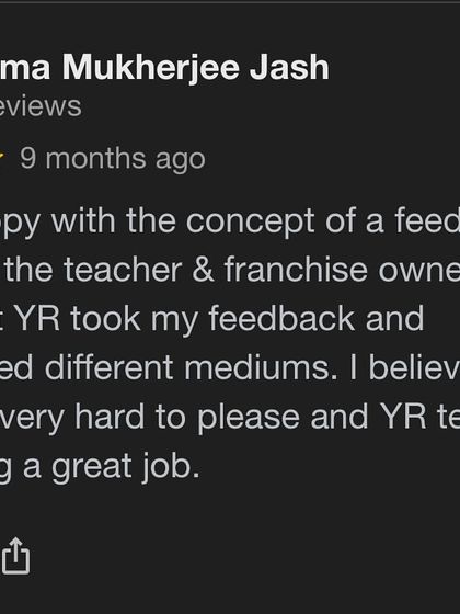 Communication is key. We value our feedback calls with parents and teachers to ensure we are meeting every child's needs, whether it's introducing different mediums or adapting to their interests.
