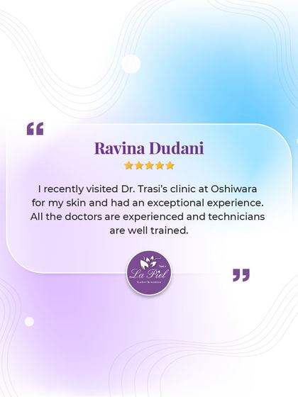 We are pleased to receive feedback that our doctors are experienced and our technicians are well trained. This reflects our commitment to maintaining the highest standards of professional expertise and patient care at all our clinic locations, including Oshiwara.