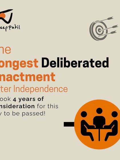 The enactment of the three new criminal laws was the longest deliberated legislative process since independence, taking four years of consideration. This reflects the thoroughness and importance of this judicial overhaul.