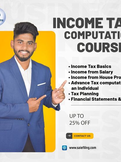 Understand the fundamentals of income tax with our computation course. We cover the basics, income from salary and house property, advance tax computation for individuals, and an introduction to tax planning and MIS.