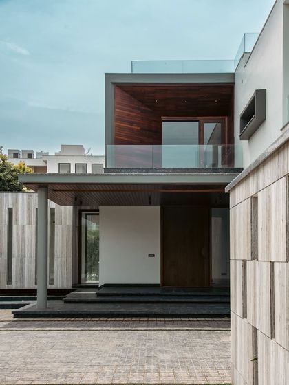 Contemporary Villa & Farmhouse Exteriors photo 7