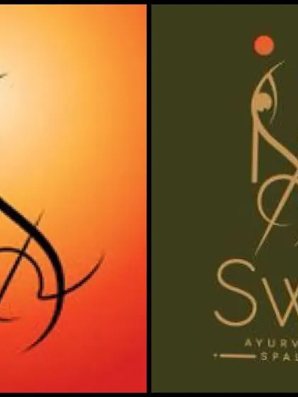 The evolution of our logo. The design emerged from the concept of 'Her', representing the divine feminine energy that is at the core of Swa.