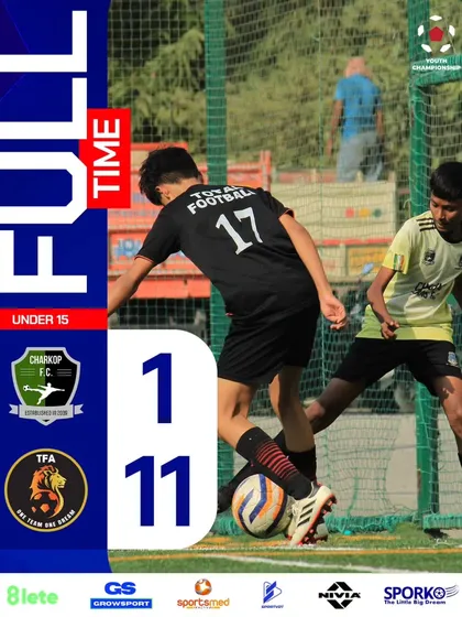 Unstoppable. An 11-1 win for our U15 team in the Youth Championship.