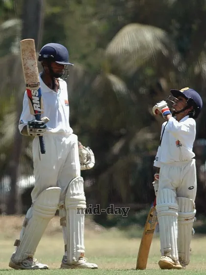 Our roots in cricket run deep. This throwback photo shows our coaches, Ninad Kadam and Amogh Bhatkal, sharing a partnership during their U-15 playing days. Their lifelong passion for the game is the foundation of our academy.