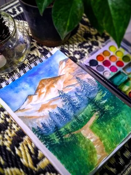 Ridhimaa Creations - Commissioned Art & Handcrafted Products Vibrant Paintings: Florals & Landscapes photo 7