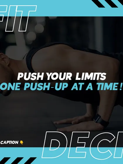 Push your limits, one push-up at a time. This classic bodyweight exercise is a full-body workout that builds upper body strength and core stability.