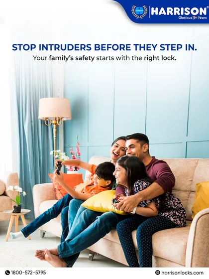 Stop intruders before they step in. A happy family enjoying their time at home is a powerful reminder of what you are protecting. Your family's safety starts with the right lock.