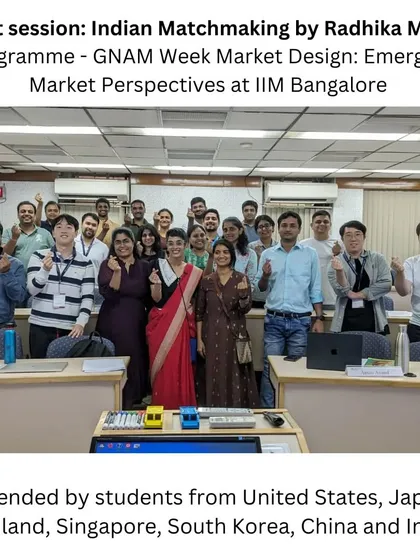 It was an honor to lead a guest session on Indian Matchmaking at IIM Bangalore. Engaging with a diverse classroom of students from the US, Japan, South Korea, and India shows that the curiosity about human connection is universal.