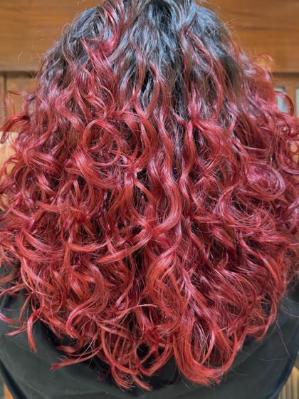 No-Bleach Balayage: Vibrant Reds & Berries photo 9
