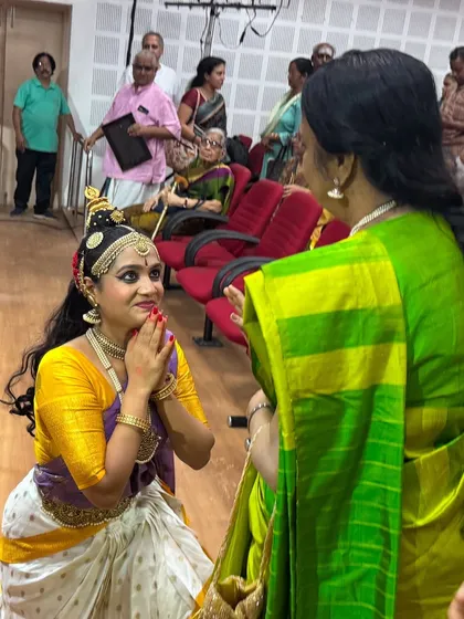 The blessings of our Gurus are our greatest strength. I am humbled to receive guidance from legends like Padma Vibhushan Dr. Padmasubrahmanyam, whose presence reinforces the sacred lineage we uphold.