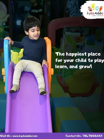 We believe every child deserves to play, learn, and grow in the happiest place. Our play area is designed with safe, engaging structures perfect for even our youngest visitors to explore and build confidence.