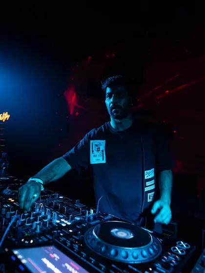 A close-up shot from the console, feeling the vibe of the room. It's all about reading the crowd and giving them exactly what they need to keep moving.
