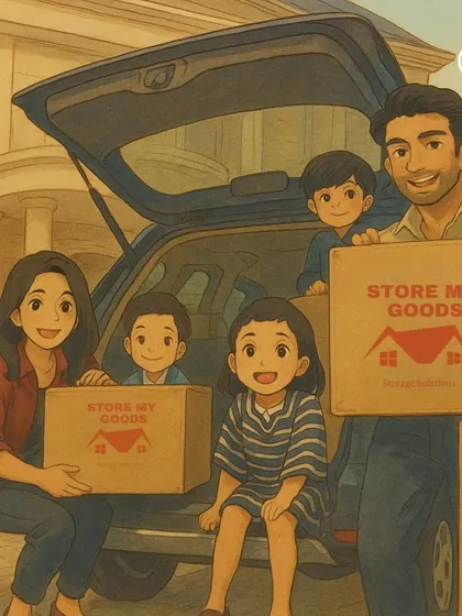 A family moving into their new home with my help. I'm proud to be a part of these happy moments, one box at a time.