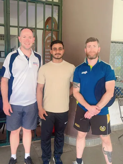 With fellow S&C coaches at the National Cricket Academy. It's great to connect with and learn from other experts in the field.