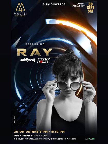 The announcement for my gig at Makati in Kolkata. I love traveling to different cities and connecting with new crowds.