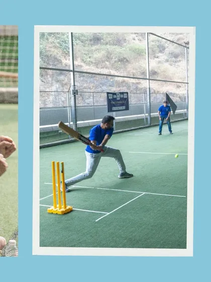 The crack of the bat, the cheer of the crowd. This is the peak action from a corporate cricket tournament I hosted. I create an atmosphere where every player feels like a champion, making for an epic team-building day.