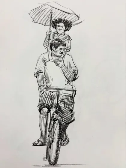 A collection of my figure drawing demonstrations from online classes and practice sessions. Each sketch is an opportunity to study the human form, capturing different poses, gestures, and scenes from daily life.