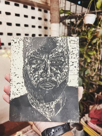 This wonderful couple completed their beginner's course together. They created everything from a coiled Christmas tree to an incredible sgraffito self-portrait.