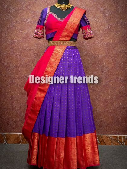 Designer Trends - Bespoke Styling & Alterations for Rentals Traditional & Modern Half Sarees photo 13