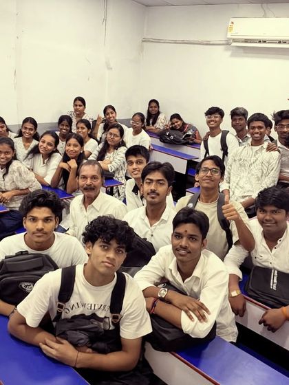 Celebrating Day 1 of Navratri with the purity and peace of white. Our students and teachers kick off the festival with unity.