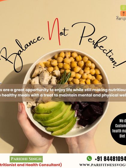 My philosophy is about balance, not perfection. Saturdays are a great time to enjoy life while still making nutritious choices. I design plans that balance healthy meals with an occasional treat for mental and physical well-being.