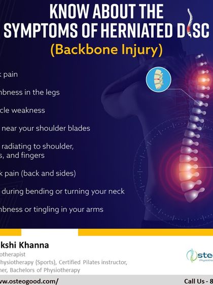 Recognizing the symptoms of a herniated disc is crucial for early intervention. This guide lists common signs, such as back pain, numbness in the legs, muscle weakness, and pain radiating to the shoulders or arms.