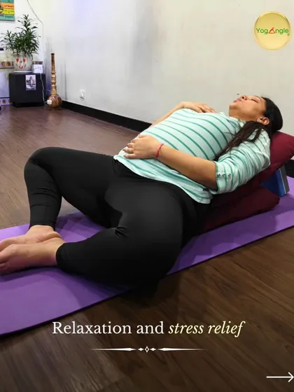 Find your moment of peace. This supported reclining pose is designed to relieve back tension, reduce stress, and improve circulation. We create a calm, nurturing space where you can connect with your body and your baby.