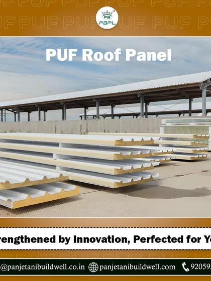 Our PUF roof panels are strengthened by innovation and perfected for you. Stacked and ready for installation, these panels are designed for durability and superior energy efficiency in modern buildings.