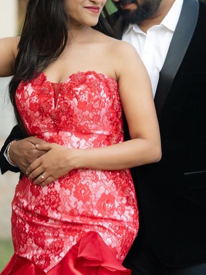 Further images showcasing my collection of modern gowns and lehengas. These photos provide different angles and details of each unique design, from romantic pre wedding shoots to elegant reception looks.