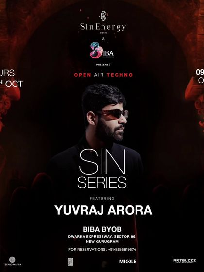 Throwing down some fresh minimal and house music at a new spot in Gurgaon for the "Sin Series". The party goes on till late, so make your plans.