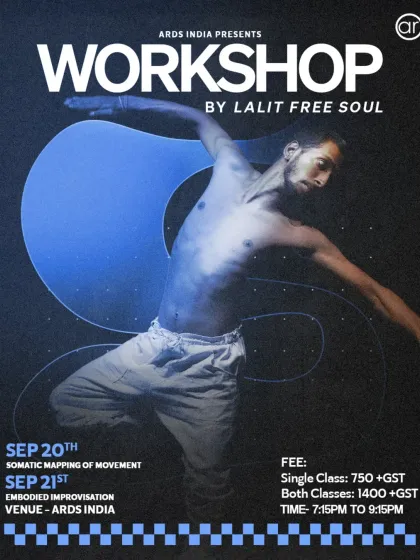 Unlock your body and unleash your creativity with Lalit (Free Soul) in our Somatic Mapping and Embodied Improvisation workshop.