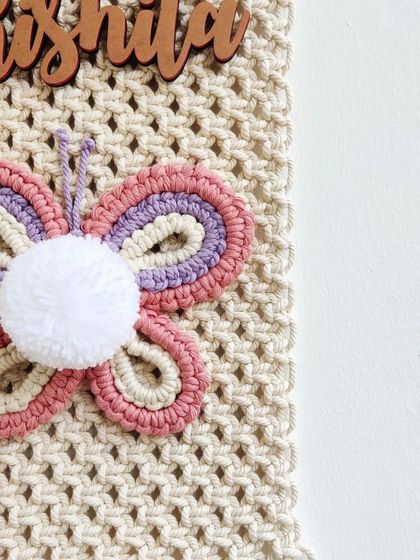 Shikha Agarwal - Custom Macrame & Crochet Home Decor Personalized Name Hangings photo 25