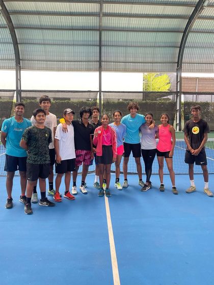 A duplicate image of the team celebrating Sanmitha's international achievement, reflecting our collective pride.