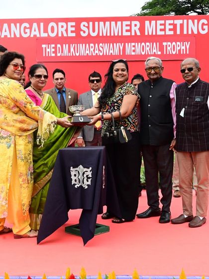 The D.M. Kumaraswamy Memorial Trophy presentation.