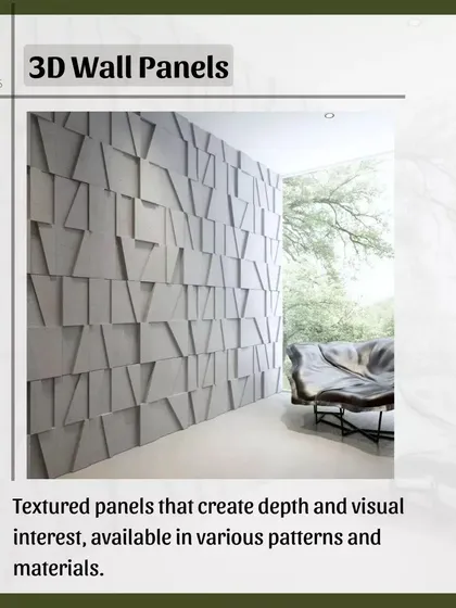 3D wall panels are a modern way to create a stunning feature wall. Available in countless patterns, these textured panels play with light and shadow to create incredible visual interest.
