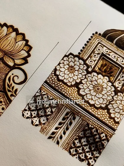 A detailed look at two floral startup designs, one with a lotus and the other with an architectural dome.